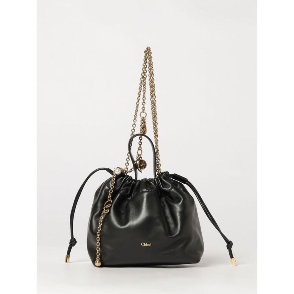 Chloe Women Icons Mini Bucket Bag Chloe In Nappa Leather With Chain Strap